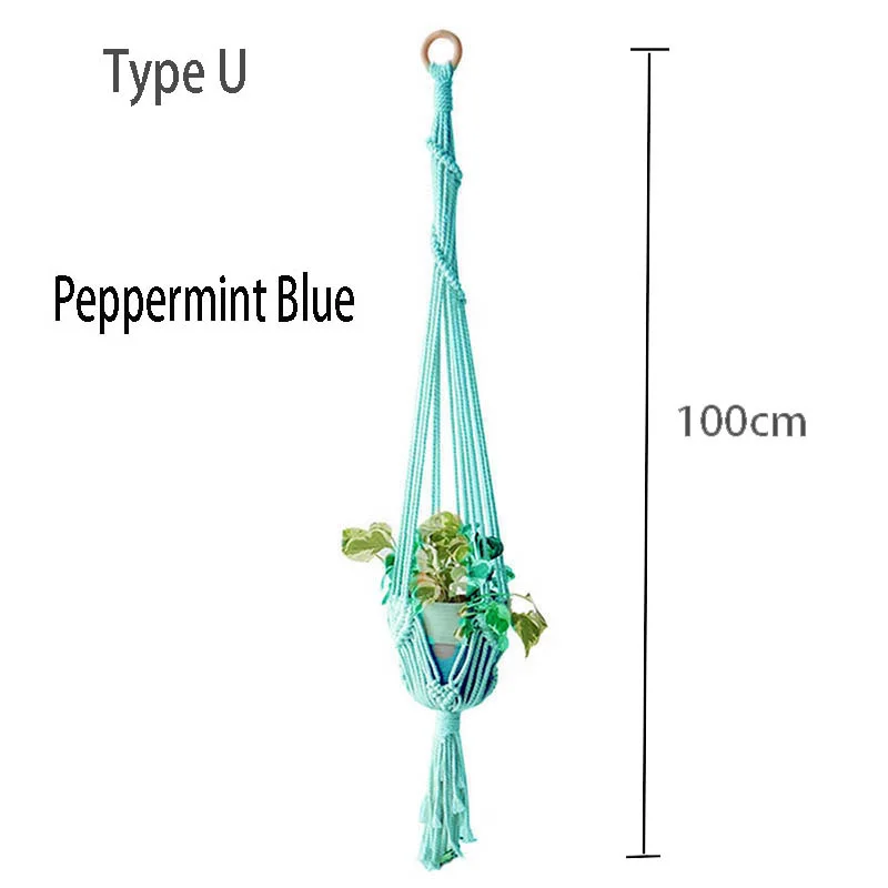 Hot sales good quality 100% macrame handmade  plant  hanging plant indoor pot hanger plant hanger