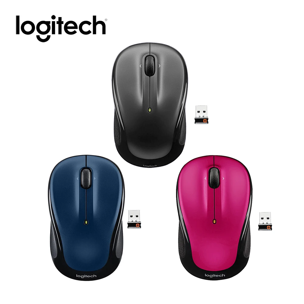 

Logitech M325 Office Home Wireless Optical Mouse 1000 dpi Precision four to the Mouse Wheel Unifying Adapter for Laptop Computer