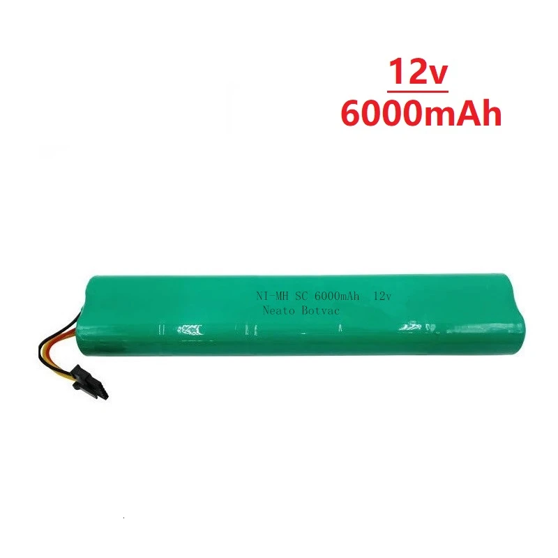 Подметальная машина 12V 6000mAh батарея для Neato Botvac 70E 75 80 85 D75 D8 D85 пылесосов SC 12v NiMH аккумуляторная батарея - Цвет: Золотой