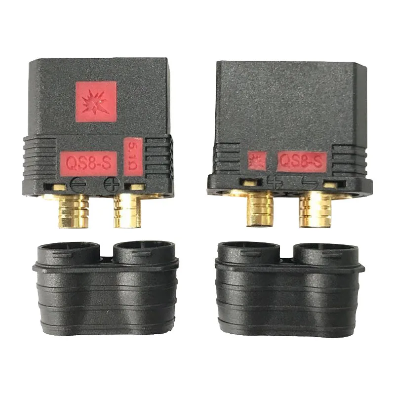 

5pair QS8-S conector de batería resistente Anti-Chispa conector dorado enchufe de corriente grande para RC model de coche Drone
