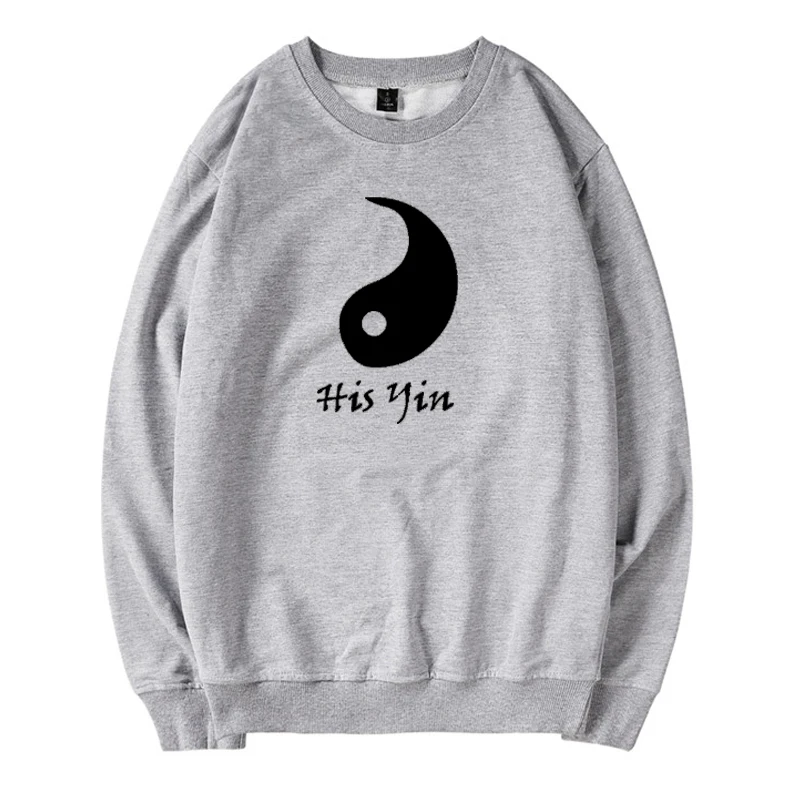 Tanie Besikom Yin i Yang para bluza drukuj plotki graficzne ubrania 2020 Casual jednolite bluzy z kapturem dla kochanka Chiese Style ubrania