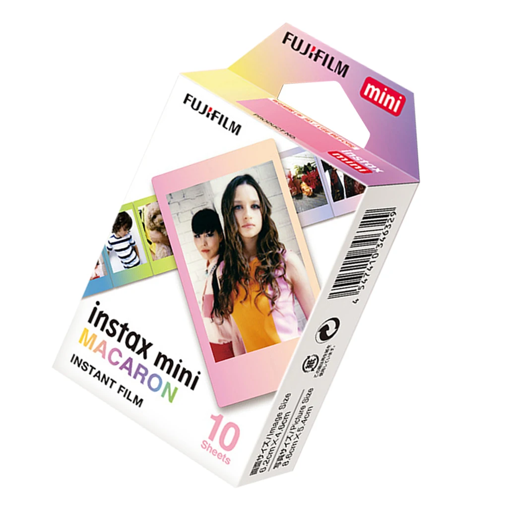 Fujifilm Instax mini 9 films for Fujifilm Instant Camera 7 8 25 50s 70 90 sp-1 sp-2 10 sheets Smartphone Photo Printer Macaron