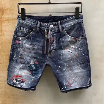 

NEW Men Jeans Ripped for Men Skinny DSQ D2 Jeans Pants Men Jeans Zipper Outwear Man Pants 1 order
