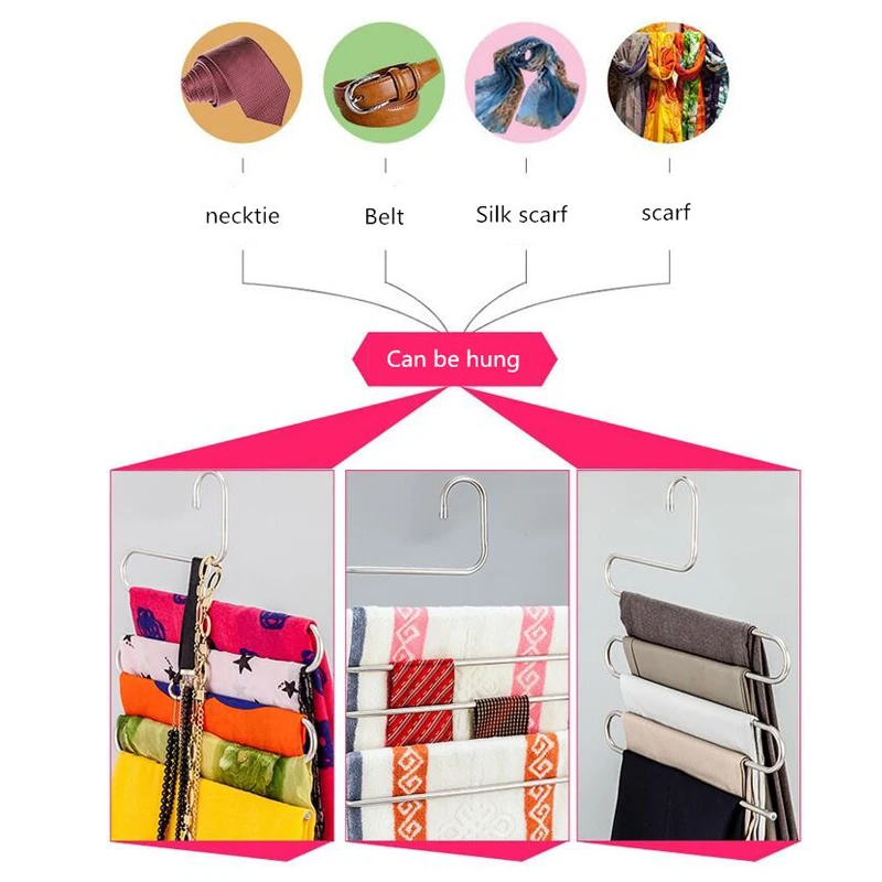 Многофункциональная вешалка для брюк одежды Домашний Органайзер хранения