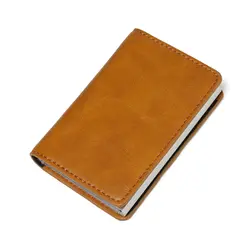 Анти Rfid кошелек для мужчин защитные кошельки металлический держатель для кредитных карт алюминиевый кошелек блокирующий считыватель