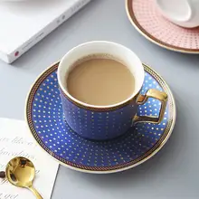 Скандинавский стиль костяного фарфора кофейная чашка ложка для блюдца набор 200 мл британское кафе фарфоровая чайная чашка усовершенствованный керамический парус логотип чайная чашка