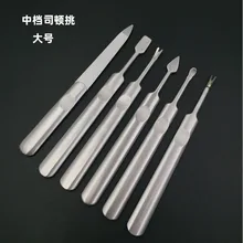 Напрямую от производителя продаем нержавеющие стальные каменные ногти маникюрный пуш-ап из нержавеющей стали si pi cha Ear pick маникюрный выбор