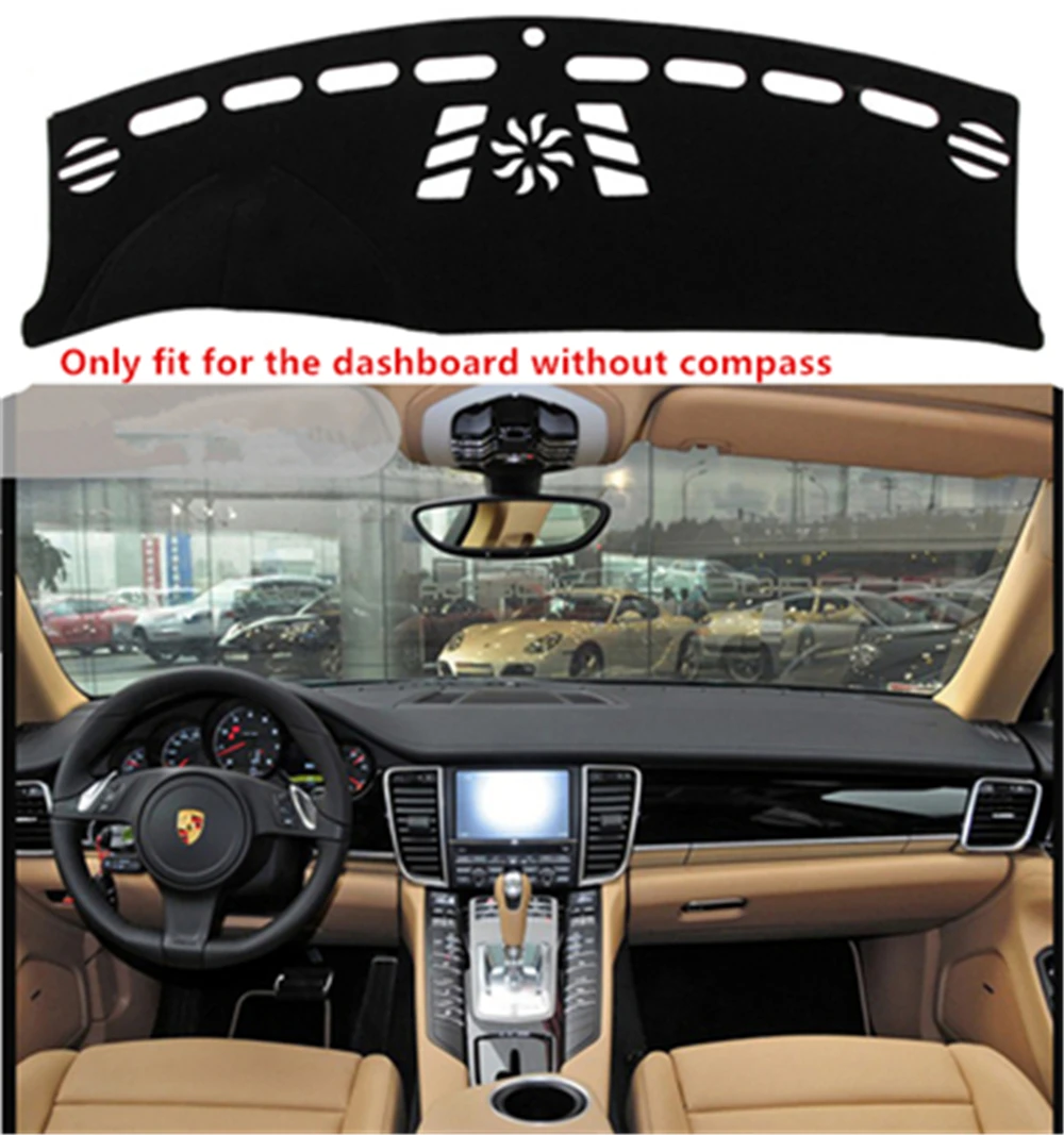 

SJ Car Inner Auto Dashboard Cover Dashmat Pad Carpet Sun Shade Dash Board Cover Fit For Porsche panamera no compass 2010 11-2016
