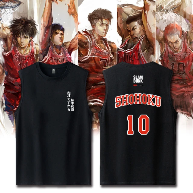 Men's Basketball Tank Tops, Slam Dunk Cosplay Shohoku