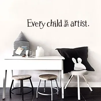 

New Style YY423 English Children Creative qiang tie hua English Series Decoration Wall Sticker Manufacturers Wholesale