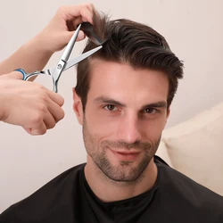 Hair Cutting Scissors Professional Hair Scissors 6.5 Inch Home Salon Barber Shears Hairdressing Scissors With Detachable Finger