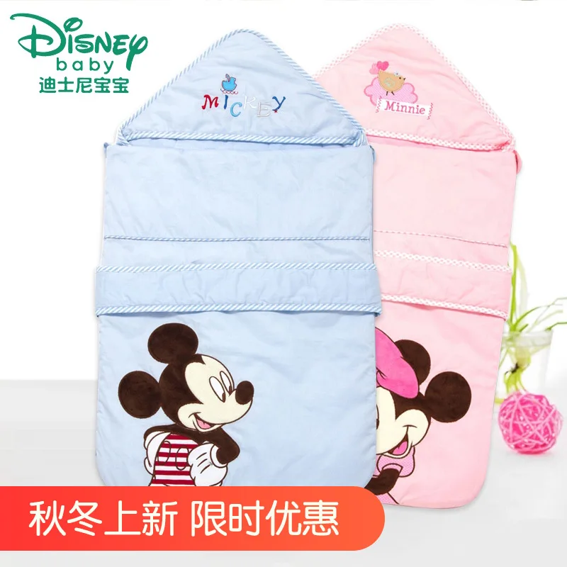 

original Disney Newborn Baby Winter Cuddle Thickened Pure Baby Sleeping Bag Toddler Sleeping Bag P