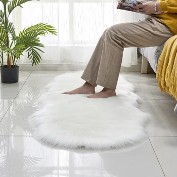 

Multi Color Imitation wool carpet Washable Soft Artificial Sheepskin rugs fur Floor Mats Living Room Tea Table Window Decoration