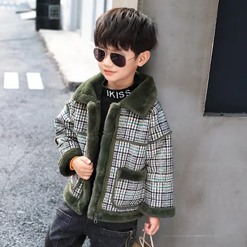

Autumn Winter 2020Girls Casual Jackets Hooded Outerwear Fashion Woolen Long Coat Children Clothing Cute Baby Girls Outerwear
