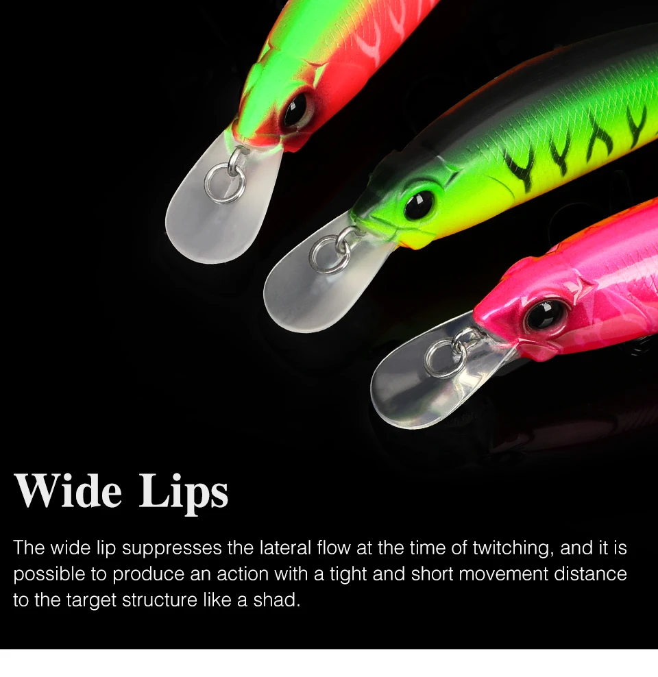 TSURINOYA Jerkbait DW101 77mm 8,5 Aussetzung Minnow Angeln Köder 77SP Künstliche Harte Köder Bewegung System Hecht Angeln Wobbler – Detail 11