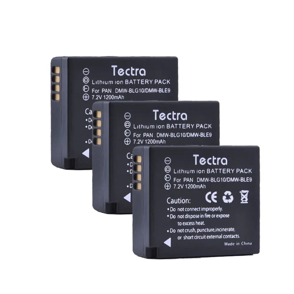 3 шт. 1200 мАч DMW-BLG10 BP-DC15 батарея камеры для Panasonic Lumix GF6, GX7, GX80, GX85, GX7 Mark II, LX100, D-Lux(тип 109