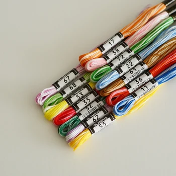 

Japan OLYMPUS NO.25 Embroidery Gradient series thread French embroidery thread 14pcs/lot
