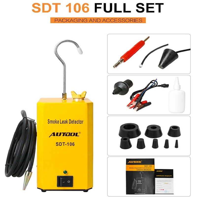 

NEWLY AUTOOL SDT-106 Car Smoke Machines For Sale For Cars Leak Locator Automotive Diagnostic Leak Detector SDT106