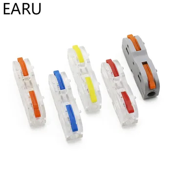

SPL-1 Mini Fast Quick Wire Connector Universal Compact Spring Wiring Splicing Connector Plug-in Conductor Terminal Block for LED