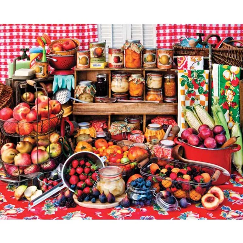 

Full Diy Diamond Painting Fruits Food & Drink Collections 5D Diamond Embroidery Rhinestones Paintings Mosaic Decor Christmas