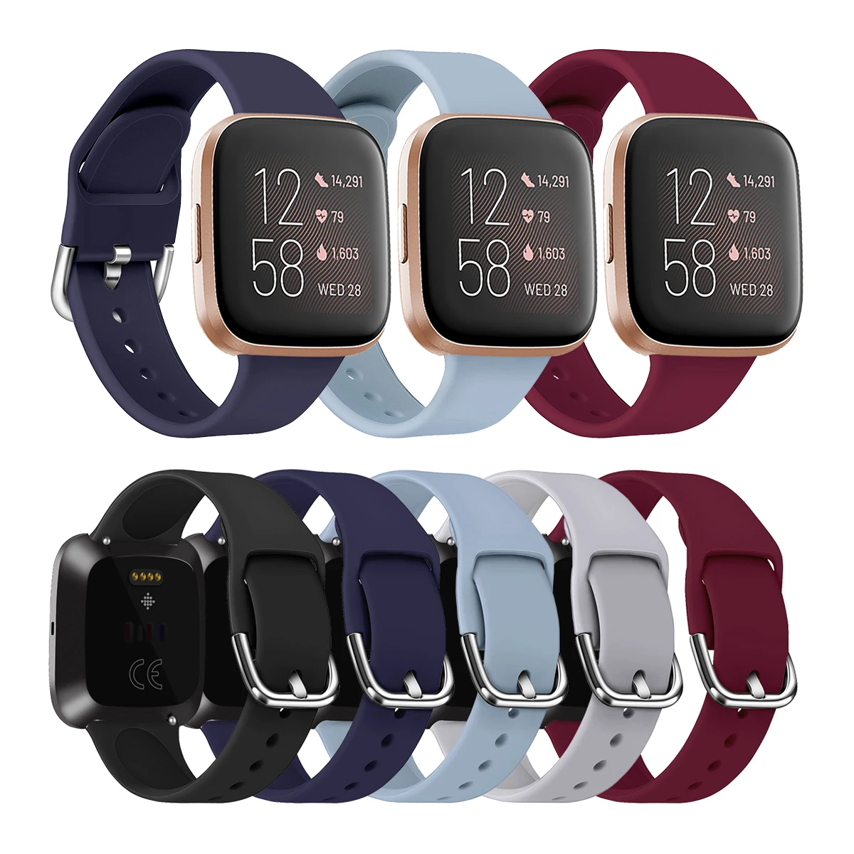 Новинка сменный силиконовый ремешок для Fitbit Versa на запястье магнитный браслет