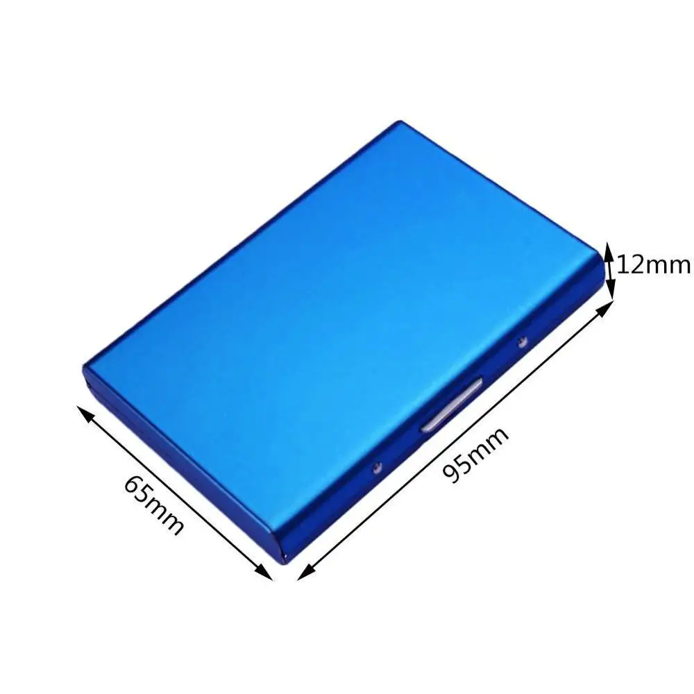 1 PC Aluminum Metal Credit Card Holder Slim Anti-Scan Blocking Wallet Case Business Card Protection