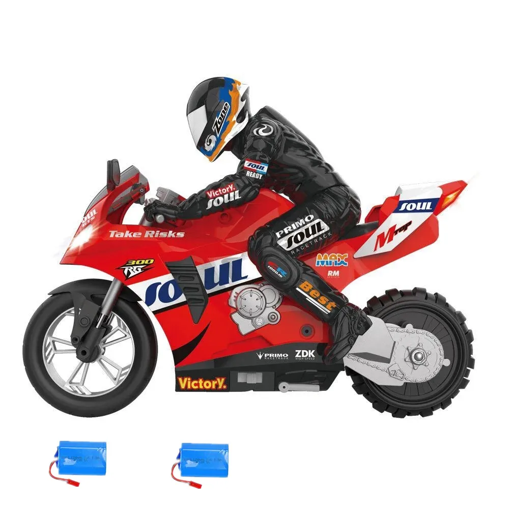 新しいrcオートバイ1:6高速バイクモデル360度ドリフト6軸ジャイロ20