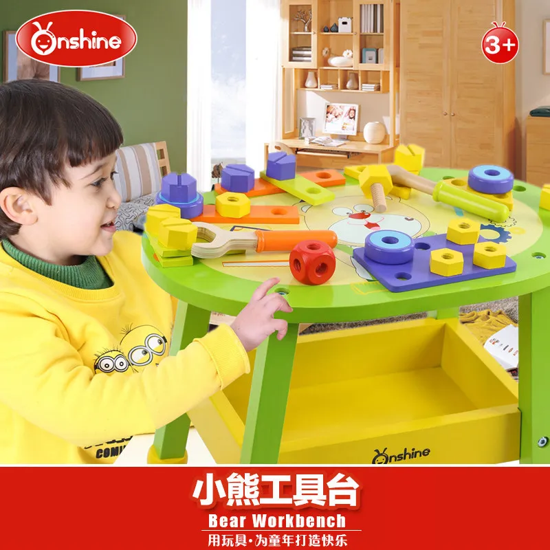 

Children Wood Multi-functional Disassembly Tool Table Nut Assembly Baby CHILDREN'S Early Childhood Educational Play House Toys
