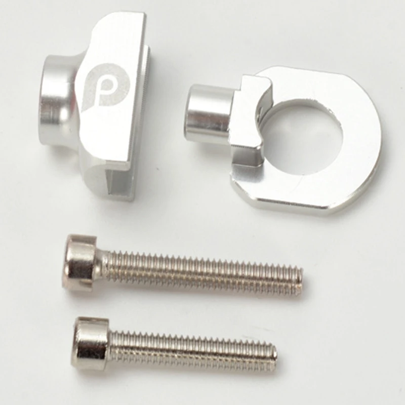 Bicycle Chain Adjuster For Single Chain Fixed Bicycle Kit- Tensioner Fastening Bolt Bicycle Chain Tensioner-Silver