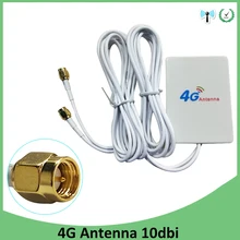 3g 4G LET Antnenna 10dbi SMA мужской разъем внешняя панельная антенна с кабелем 2 м для huawei 3g 4G LTE маршрутизатор antena Arieal