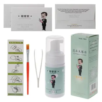 

Gentle Foam Jewelry Cleaner Concentrate Gold Silver Cleaning Solution Non Toxic