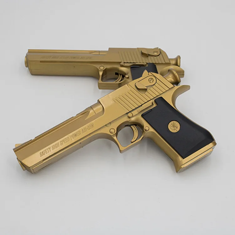 

Stall Hot Selling Gold Desert Eagle Pistol Soft Bullet Gun Bullets Military Model Children Toy Gun Manufacturers Direct Selling