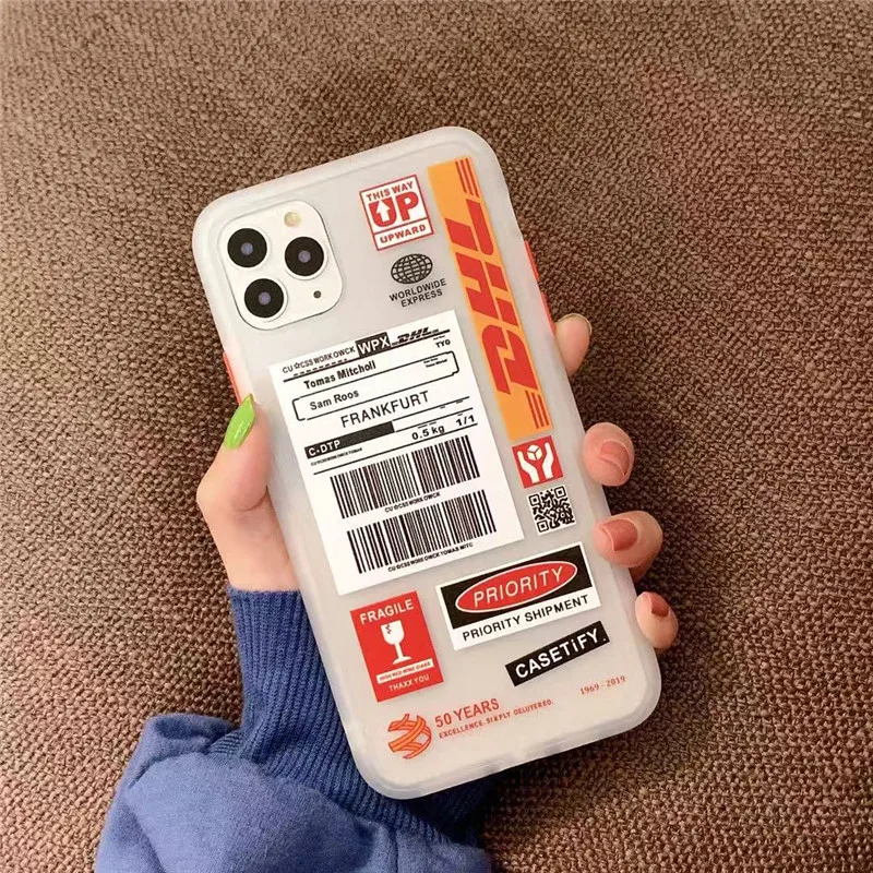 DHL Лидер продаж Экспресс 50th юбилей Edition этикетка чехол для iPhone 11 Pro MAX X XS макс 7 8