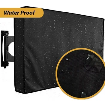 

Outdoor TV Screen Dustproof Waterproof Cover Set Cover High Quality Oxford Black Television Case TV 22'' To 70'' Inch