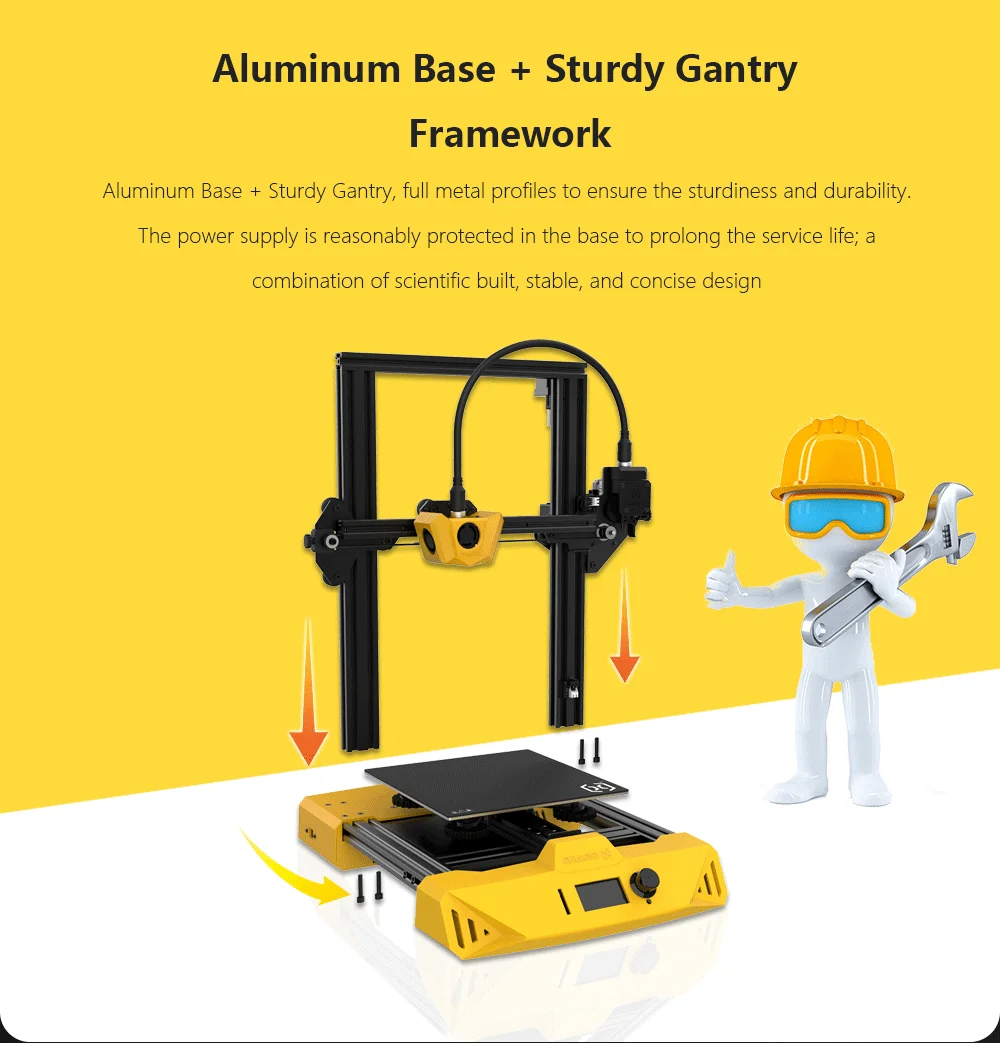 Newest Design3D Printer Kit Artillery Hornet 220X220X250mm Size Desktop High-Level Mute best budget 3d printer