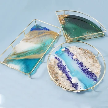 

DIY Fruit Plate Cup Mat Mold Crystal Epoxy Resin Tray Casting Silicone Mould Handmade Crafts Coaster Making Tools