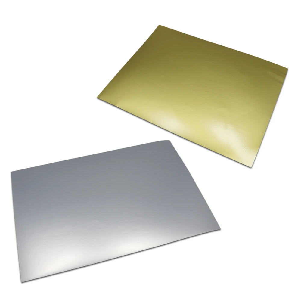 

30 sheet/lot A4 Self Adhesive Matte Silver / Matte Gold Aluminum Foil Printing Paper Sticker Label Copy Paper For Laser Printer