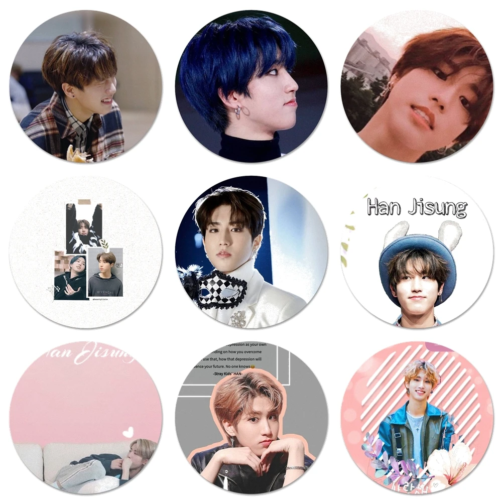 Han Jisung Stray Kids Printed Brooch Pin Cosplay Badge Accessories For  Clothes Backpack Decoration Gift|Badges| - AliExpress