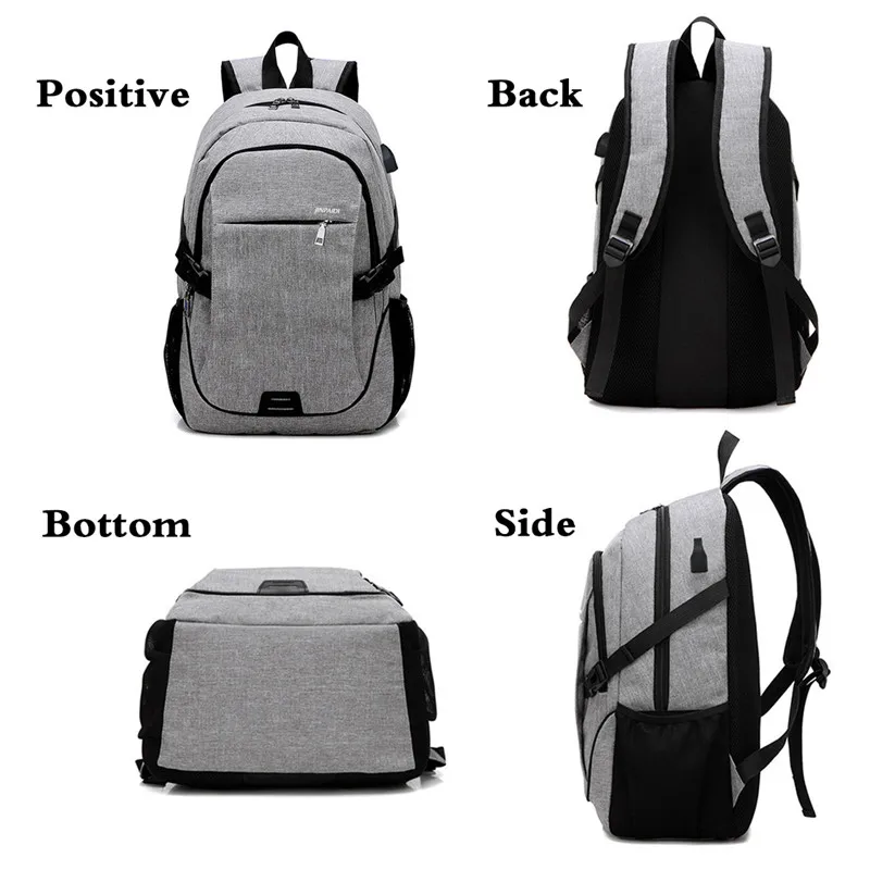 LOOZYKIT Male Backpack Bag Brand 15.6 Inch Laptop Notebook Mochila For Men Waterproof Back Pack Bag School Backpack 32*18*48CM