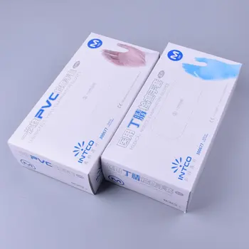 

Vinyl gloves disposable powder-free industrial food safety 3mm translucent Profession PVC gloves Nitrile gloves 100PCS/Box