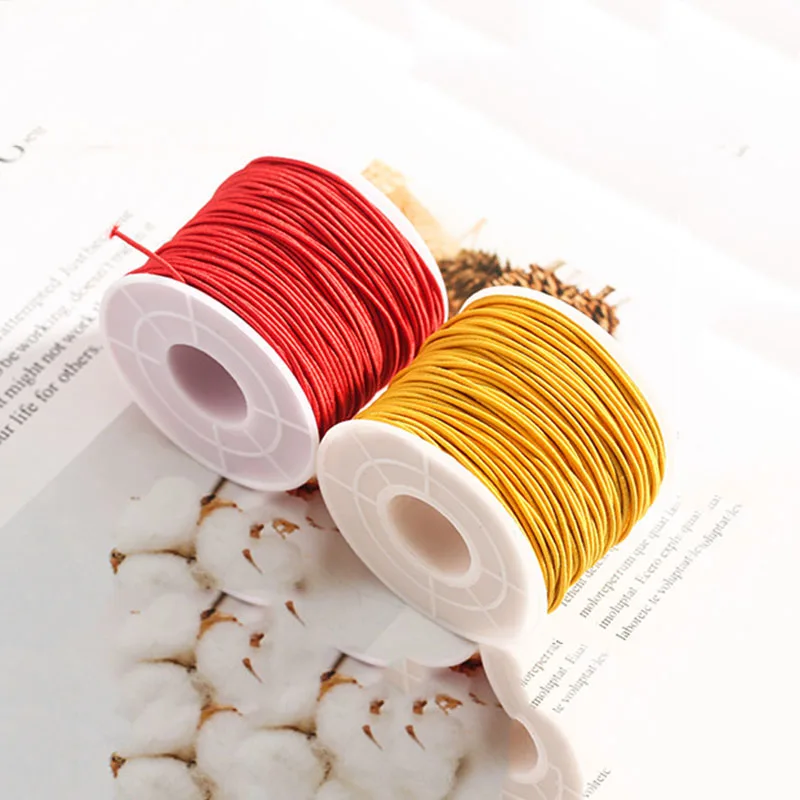 Elastic Thread Findings Beads Jewelry Rope DIY Stretch Rubber Line Bracelet Necklace Braided Wire 0.8/1/1.2/1.5mm Core