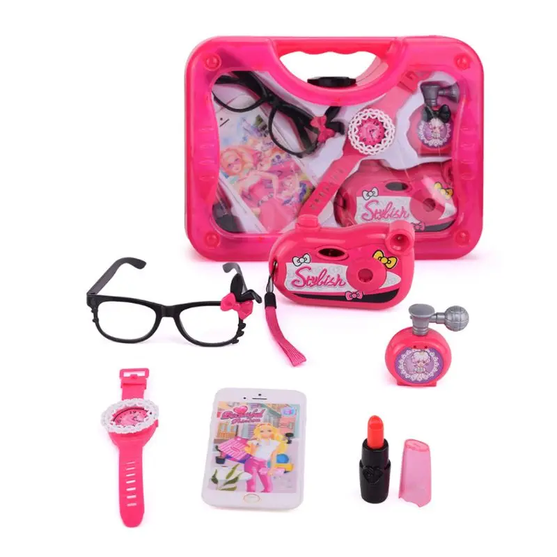Детский набор для макияжа, игрушки для девочек, ролевые игры, туалетный косметический набор для девочек, подарки