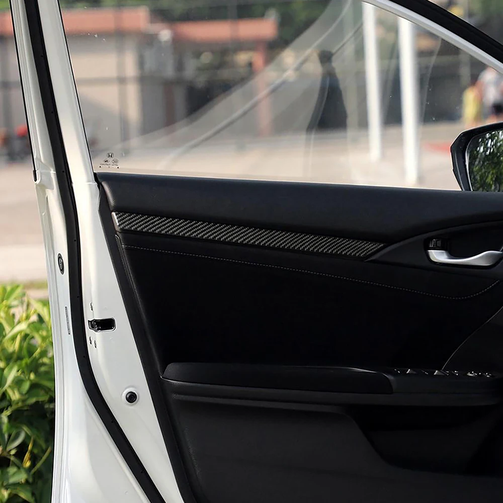 Отделка из углеродного волокна для межкомнатных дверей для Honda Civic