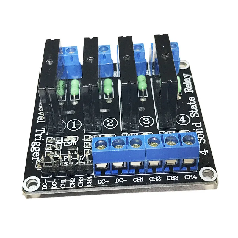 

4 way 5V Low Level Solid State Relay Module With Fuse 250V 2A