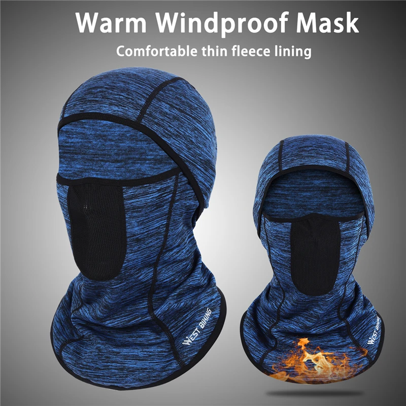 

Winter Mask Ski Mask Breathable Riding Bike Hood Wind Cold Lycra Protection Face Mask Outdoor Training Warm Mask Multipurpose