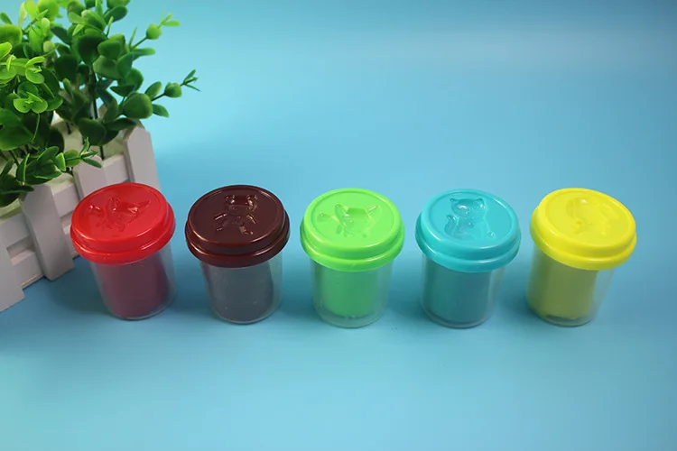 Douyin Celebrity Style Colored Clay Crazy Wood Barber 3D Plasticene Tool Mould Set Children Play House Toys