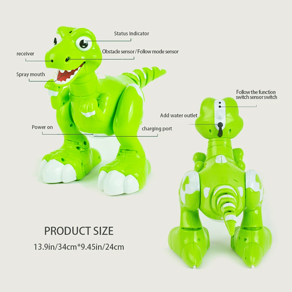 RC робот-динозавр интеллектуальная интерактивная игрушка с компьютерным управлением электронный пульт дистанционного управления робот ходьба Танцы Пение бой режим игрушки