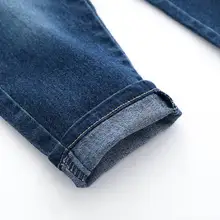 Детские джинсы; сезон весна-осень; детская одежда; брюки для малышей; повседневные брюки для мальчиков от 3 лет; длинные кальсоны в Корейском стиле; 8 маркировка; Lon