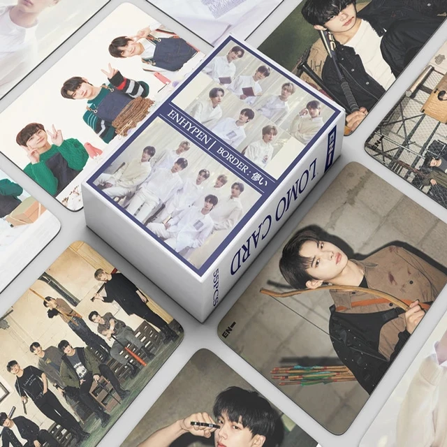 55PCS / Kpop Stray kids NO EASY Lomo Cards ATEEZ TXT TWICE NCT Bangtang Boys TXT ENHYPEN ITZY MAMAMOO Card album idol fan card ENHYPEN-2