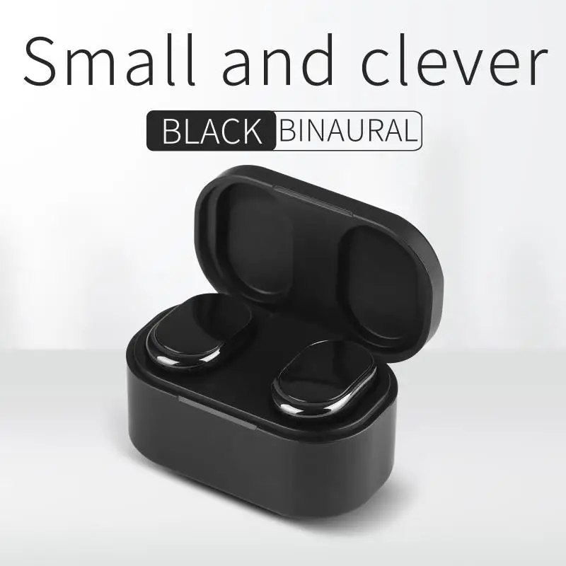 Zeblaze K9 TWS Bluetooth наушники беспроводные Bluetooth наушники V5.0 Handfree спортивные наушники с шумоподавлением - Цвет: Black